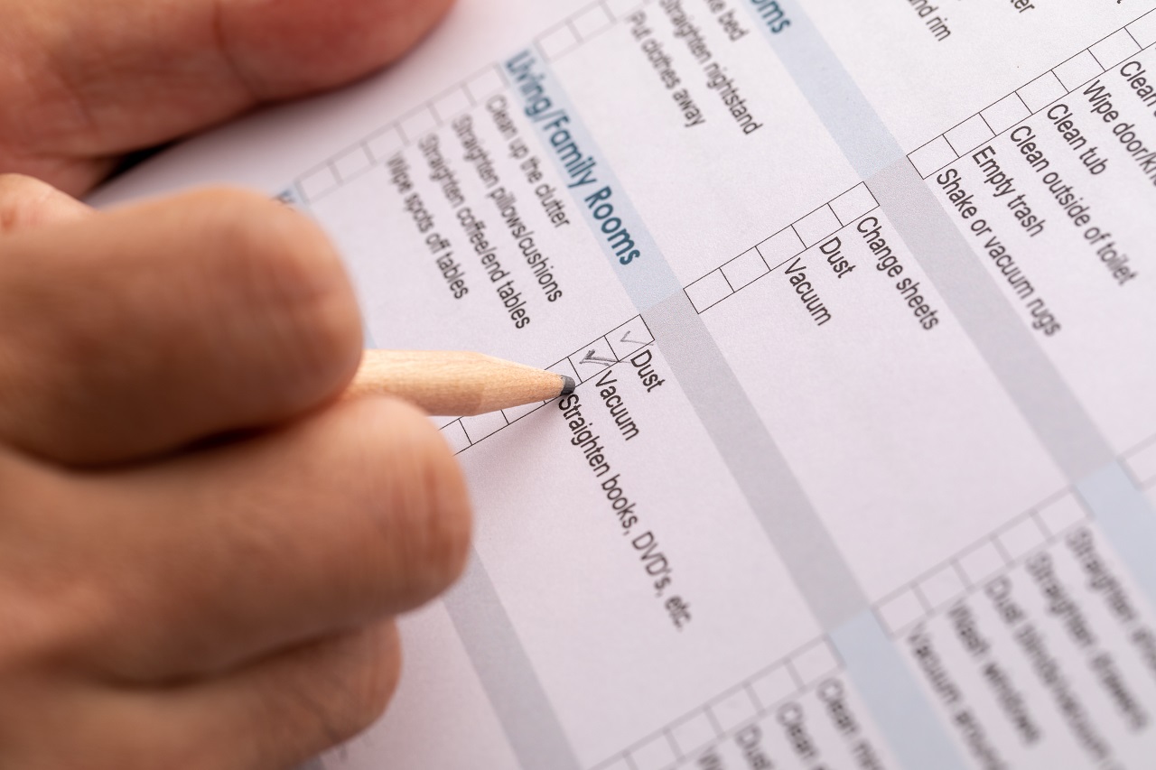 living room cleaning checklist printable