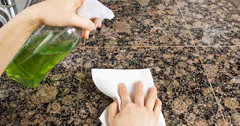 how to disinfect granite