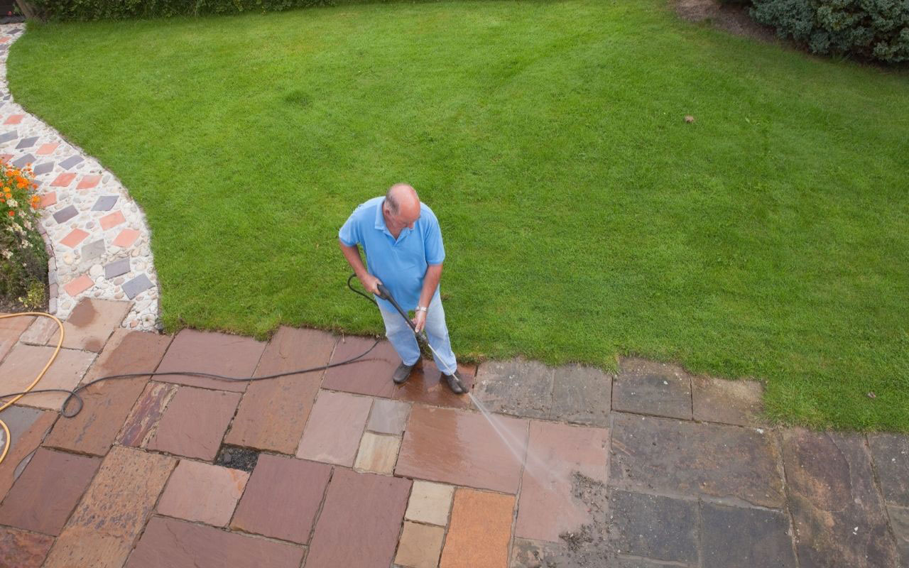 pressure washing your patio