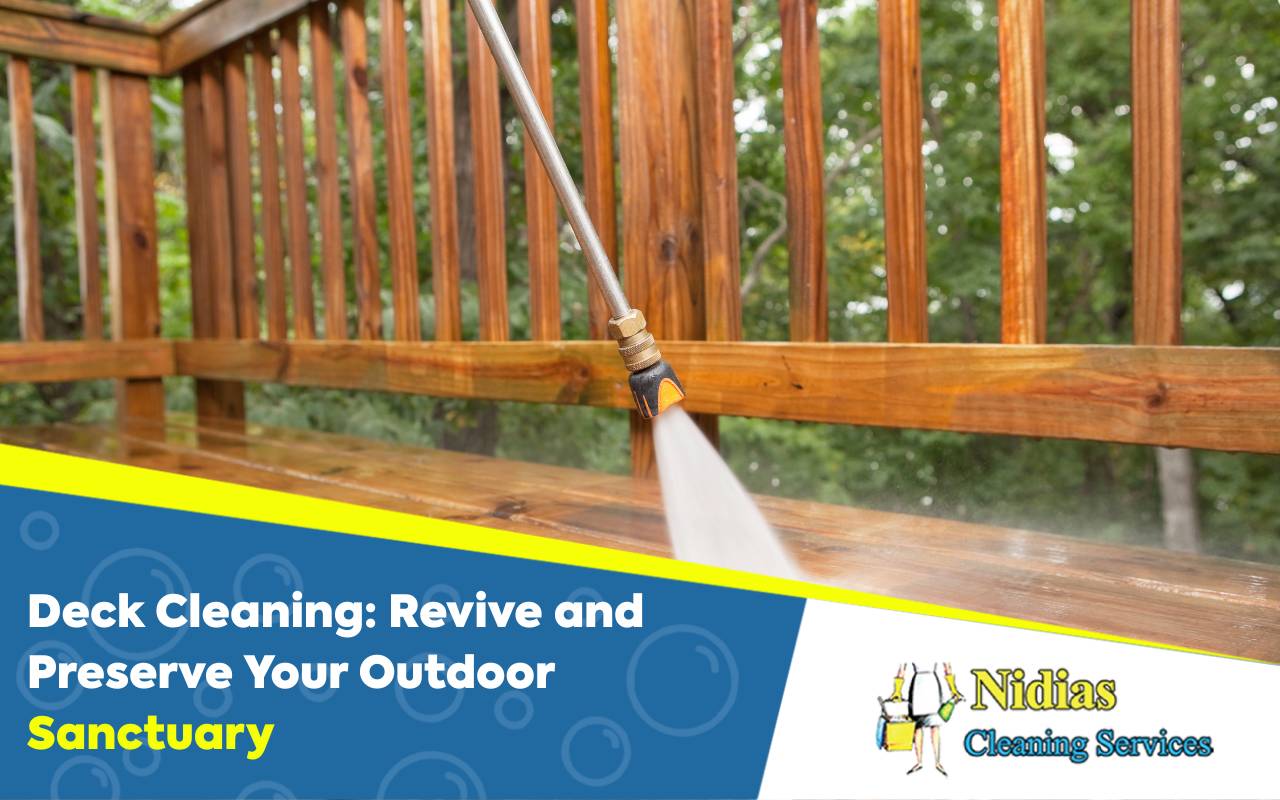 Safe deck cleaning techniques for wood and composite decks