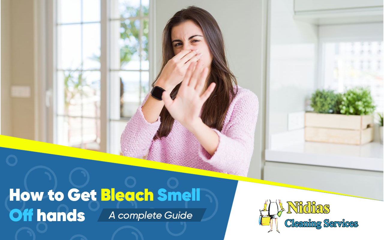 how to get bleach smell off hands